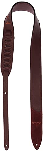 PRS Guitars Sangle en cuir de qualité supérieure – Motif oiseaux brodés – Noir (ACC-3166) - Les Beatles, Paul McCartney, John Lennon, RIngo Starr, George Harrison PRS Guitars Sangle en cuir de qualité supérieure - Motif oiseaux brodés - Noir (ACC-3166)