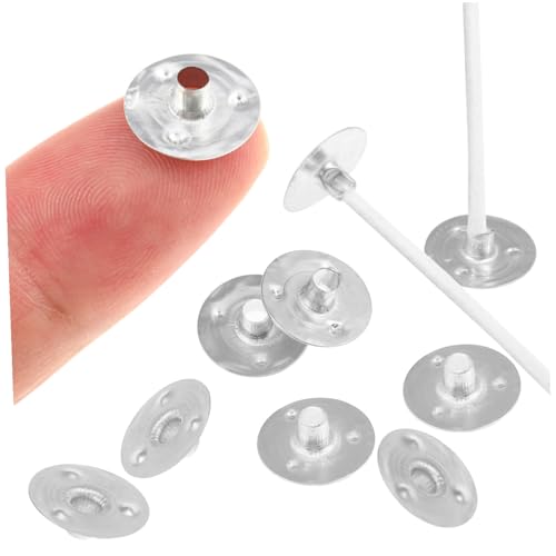 Soportes metálicos para mechas de vela 300 pcs miniatura 3