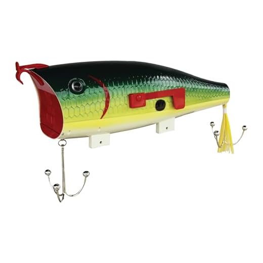 Rivers Edge Products Fishing Lure Mailbox Green Shad with Mounting Hardware