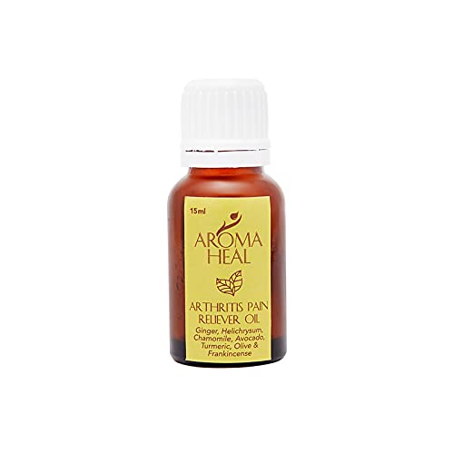 AROMA HEAL 100% Organic | Arthritis Pain Reliever Oil | Pain Relief Oil|Help Ease Arthritis, Rheumatic Disorders, Joint Pain and Back Pain | Helps Improve Joint Health | Massage Oil for Chronic Joint Pains | Family Kit (15 Ml)