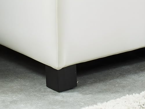 Banc coffre blanc en simili Filippo | Vente-unique - 6