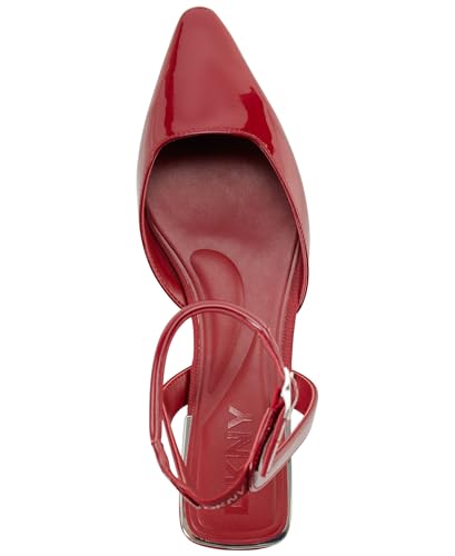 Image of DKNY Women's Cacia Pointed Toe Ballet Flat with Ankle Strap