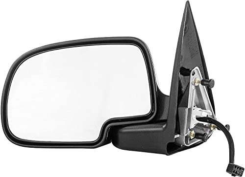 Left Driver Side Mirror For Chevy Avalanche Silverado Gmc Sierra 1500 2500 (1999 2000 2001 2002) Chrome Non-Heated Power Operated Folding Outside Rear View Door Mirror - Gm1320174 #TOP11