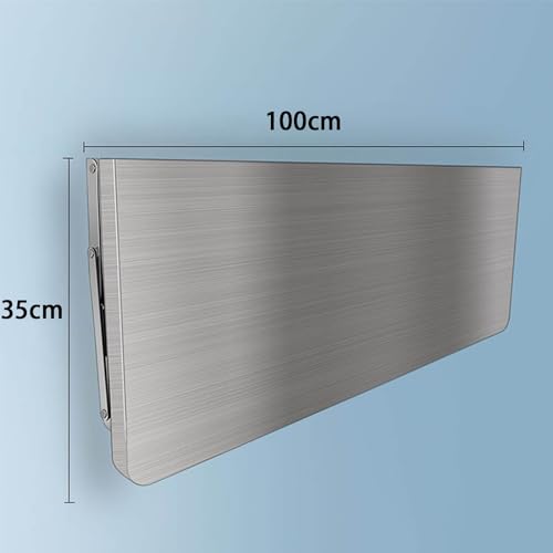 Table pliante murale acier inoxydable avec support pliable robuste