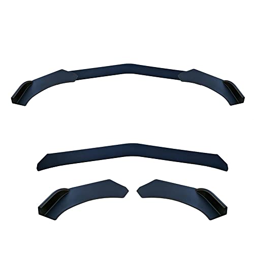 Simoni Racing Spoiler Delantero Universal'Lip Splitter' - 3 Piezas - ABS Negro