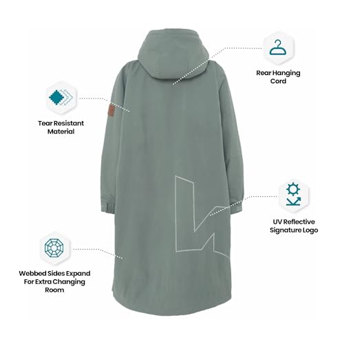 WAVE Oversized Waterproof Fleece-Lined Changing Robe | Quick Dry Wetsuit Changing Coat | Unisex4