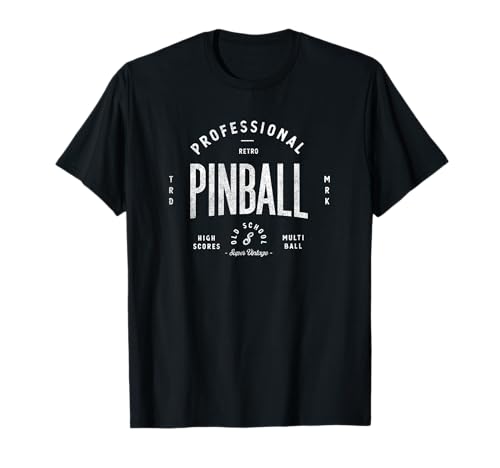Professional Retro Pinball Old School Vintage T-Shirt