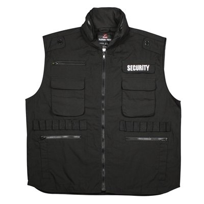 Rothco Security Ranger Vest, Black, 4X #TOP2