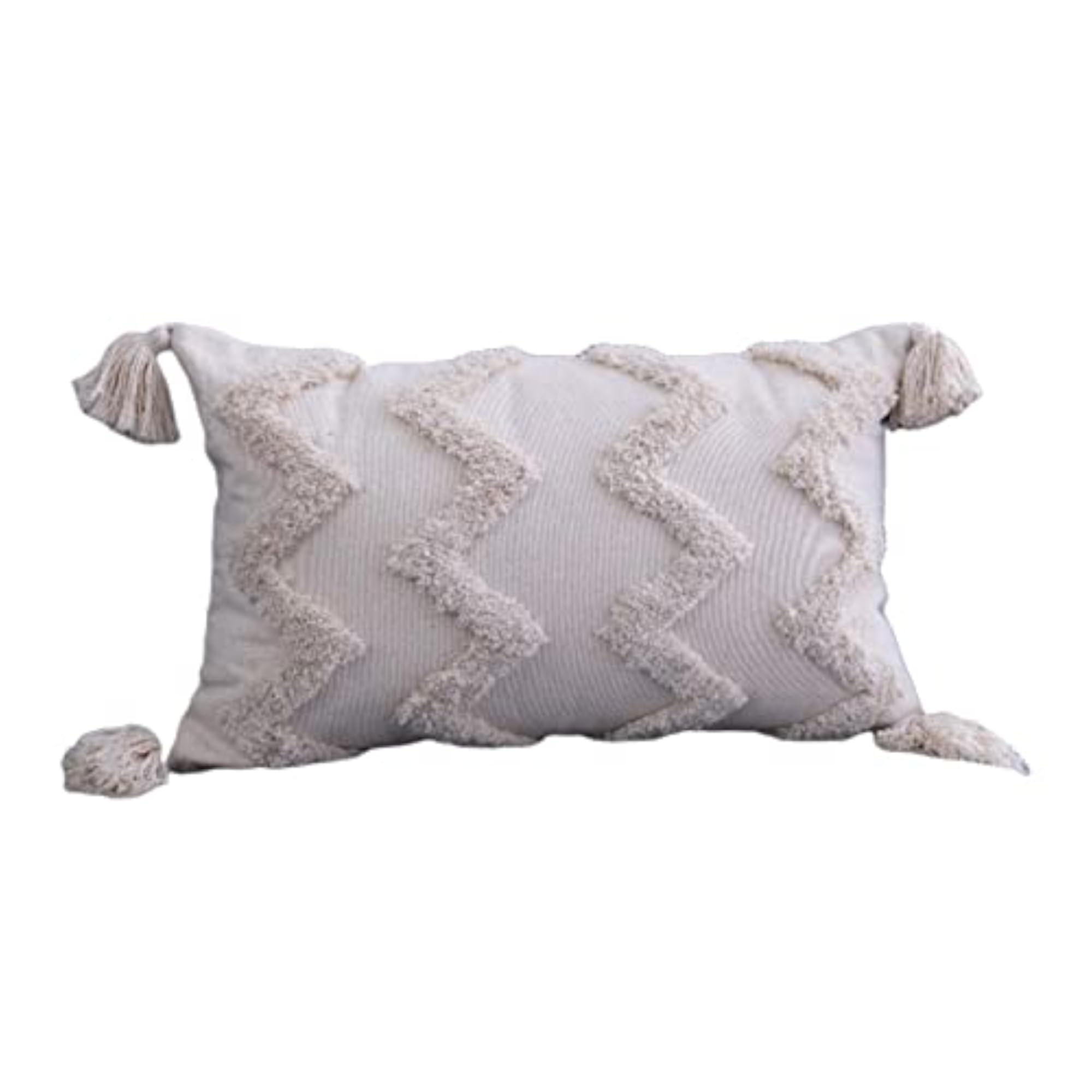 Woven Tufted Cushion Cover for Bed 30x50cm