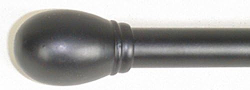 J. Thomas Petite Oblong Black Tapestry Rod Set