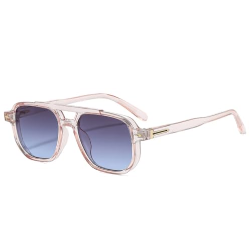Lunettes de soleil tendance double pont verres dégradés UV400