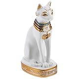 Statue de chat égyptienne – peut servir de décoration ou d'élément de mobilier de bureau, pour les fêtes, un , ou à des fins commerciales. sculpture de chat en résine