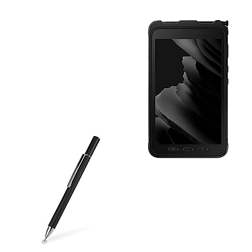 BoxWave Stylus Pen Compatible with Samsung Galaxy Tab Active 3 - FineTouch Capacitive Stylus, Super Precise Stylus Pen - Jet Black