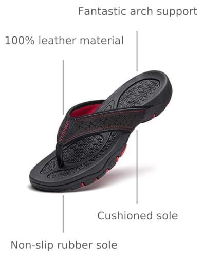 Image of GUBARUN Mens Sport Flip Flops Comfort Casual Thong Sandals Outdoor