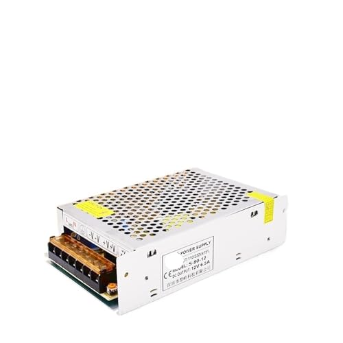 Transformateur 220V à 12V 6.5A pour bande LED et caméra de surveillance S-80-12