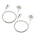 Chris-Wang 2Pack Ceiling Mount Gallery Large Picture/Billboard/Painting/Art Exhibition/Glass/Arcylic Board Display Kit Wire Disc Fittings Hanging System Hanger