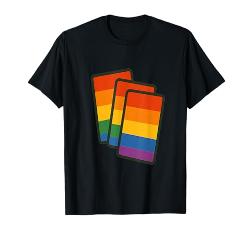 LGBT Mus Juego De Cartas Vasco Clásico Con Orgullo Camiseta