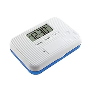 Hiraith Pillenbox timer, pillendoos met alarm, elektronische pillenorganizer met lcd-display, 6 vakken, digitale herinnering, outdoor draagbare mini box met alarm
