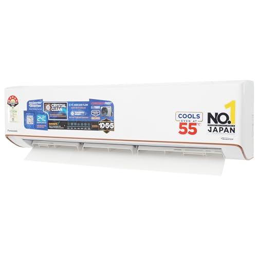 Image of Panasonic EU 7 in 1 Convertible 2 Ton 5 Star Inverter Split AC with Anti Dust FIlter (2025 Model, Shield Blue Plus Coating,55Tested,High CFM&Eco tough Outdoor Crystal Clean Technology CS /CU-EU24BKY5)
