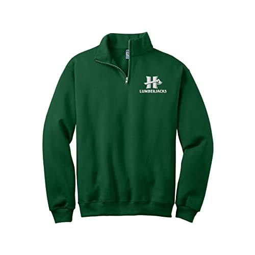 Sorority Letters Shop Cal Poly Humboldt Quarter Zip Cadet Collar Sweatshirt - Humboldt Lumberjacks Pullover Sweater