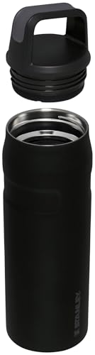 Image of Stanley IceFlow Cap and Carry Water Bottle | Wide Mouth Twist Lid | Lightweight & Leakproof for Travel & Sports | Insulated Stainless Steel | BPA-Free