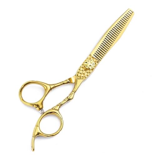 Forbici per Tagliare i Capelli, Set di Forbici Professionali da 6 Pollici per Tagliare la Frangia, Tagliare i Capelli Sottili e Modellare i Capelli (Forbici dritte) (Forbici per sfoltire)