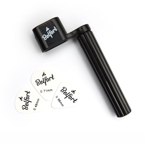 Avvolgicorda Premium per un cambio più veloce Bonus: 3 plettri + eBook Mandrino per corde per chitarra occidentale, chitarra acustica, chitarra classica, chitarra classica e chitarra elettrica Nero