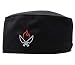 10oz apparel Mesh Top Chef Skull Hat with Piping (Black Chef Knifes)