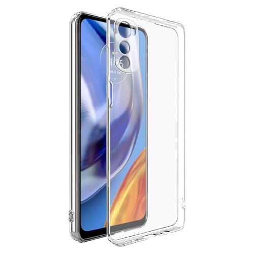 Image of COVERBLACK Soft Rubber Silicon Clear Case Back Cover Compatible for Motorola E32s - Transparent