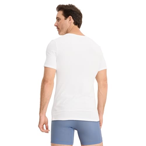 Jockey Men's Undershirt Smooth Fit Cotton Stretch V-Neck Undershirt - 3 Pack3