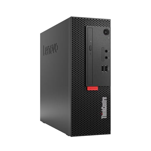 Lenovo PC Computer Desktop ThinkCentre SFF, Processore Core i5-6500, Ram 8Gb, SSD 256Gb, WiFi, Computer Pc Fisso con Libre Office (Ricondizionato)