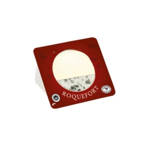 Queso Roquefort de Oveja 330g - Queso Azul Artesano Elaborado con Leche Cruda - Sabor Intenso y Textura Cremosa - Cuña Formato Práctico para Degustación Gourmet - NEXU