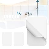 スチールプレート 磁石がくっつくシート マグネット吸着用 【超強力/吸着力UP】 マグネット補助板 お風呂 (白, 65×45×0.5mm（10枚）)
