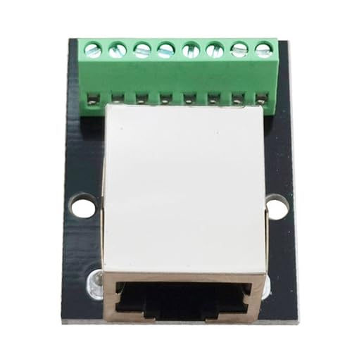 4PCS RJ45 Conector Hembra para Ethernet con Placa Adaptadora miniatura 5