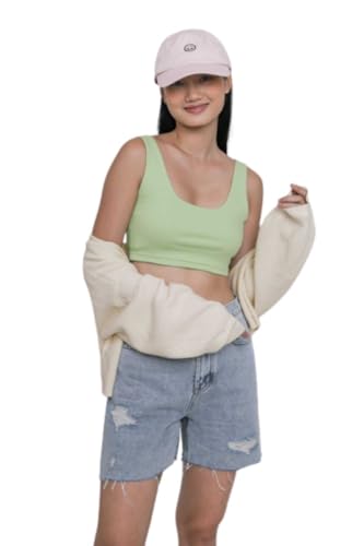 Image of Ben Martin Women's Cotton Stretchable Square Neck Sleeveless Tank Top