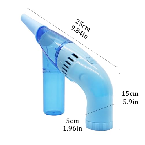 Image of Electric Bead Sucker Bug Vacuum Machine Hand Held Vacuums Tiny Car Vacuum Handheld Bead Suction Machine for Jewelry Making (Blue)