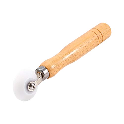 4cm Andrückwalze Rollen Eckennaht Tapetenrolle Intern Extern Tapetenrolle Holzgriff DIY Werkzeug zum Knacken und Kantenverziehen mit ergonomischem Holzgriff