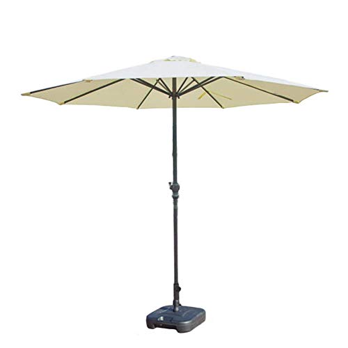 Parasol imperméable 270cm écru pour bloquer la chaleur et les UV