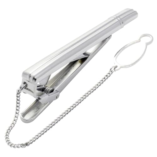 DAKS ダックス シルバー ダブル ライン ネクタイピン se-da017