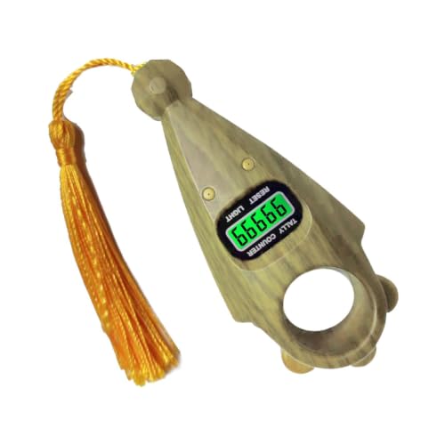 Chanting Counter - Contador de dedos digital portátil para práctica de meditación, pantalla LED con pantalla retroiluminada y diseño de desplazamiento suave, herramienta de conteo de mano para parque