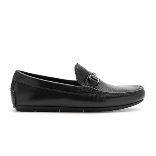 Image of U.S. Polo Assn. DOREH Men Black Driving Shoe-(UK8)(US9)(2FD24399Z01)