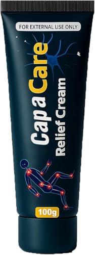 Original Capacare Neuropathy Relief Cream Neurosoothe Formula Nerve Cream Contains Capsaicin Arnica Menthol Msm and Glucosamine Suitable for Feet Hands Legs Muscles Joints and Waist 100g