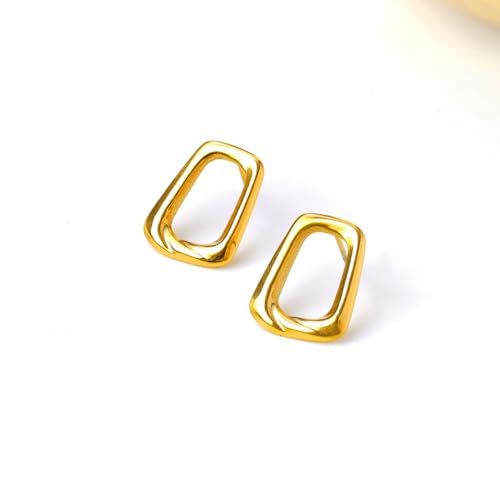 Image of Rubans Demi Fine Stainless Steel Stud Earrings Daily Gift for Women & Girls