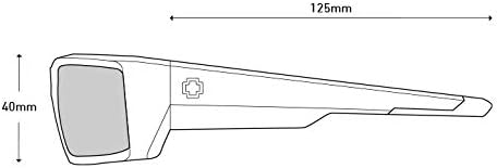 Spy Optic General, Rectangular Wrap Sunglasses, Color and Contrast Enhancing Lenses - Image 7
