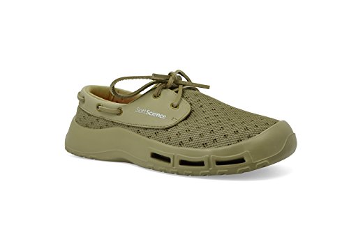 SoftScience The Fin Men's Boating/Fishing Shoes - Khaki, Size 8
