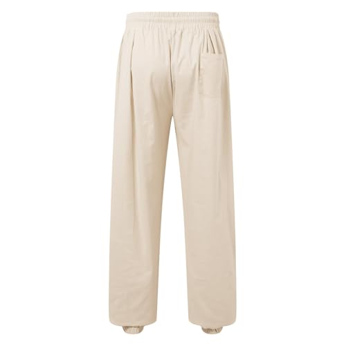 Pantalon large pour hommes coupe ample élastique et décontracté chic - 4