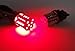 LEDIN 2 Pcs of 1157 40 SMD LED Tail Light Bulb BAY15d 2357 7528 Red