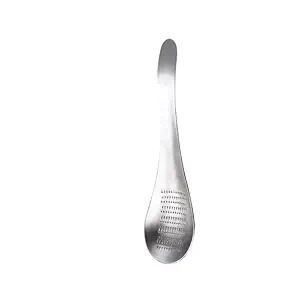 Spoon Shape Stainless Steel Garlic Ginger Fruits Root Vegetable Grater Grinder Spoon for Kitchen