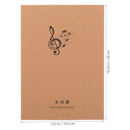 Cuadernos de papel para compositores VILLCASE 10 blocs de partituras 2