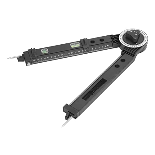 Transportador de ángulo para sierra ingletadora en ABS negro miniatura 3